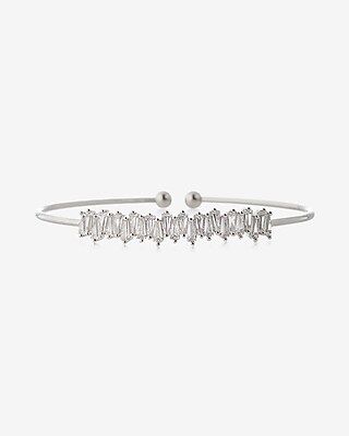 Express Womens Zigzag Trapezoid Skinny Cuff Bracelet | Express