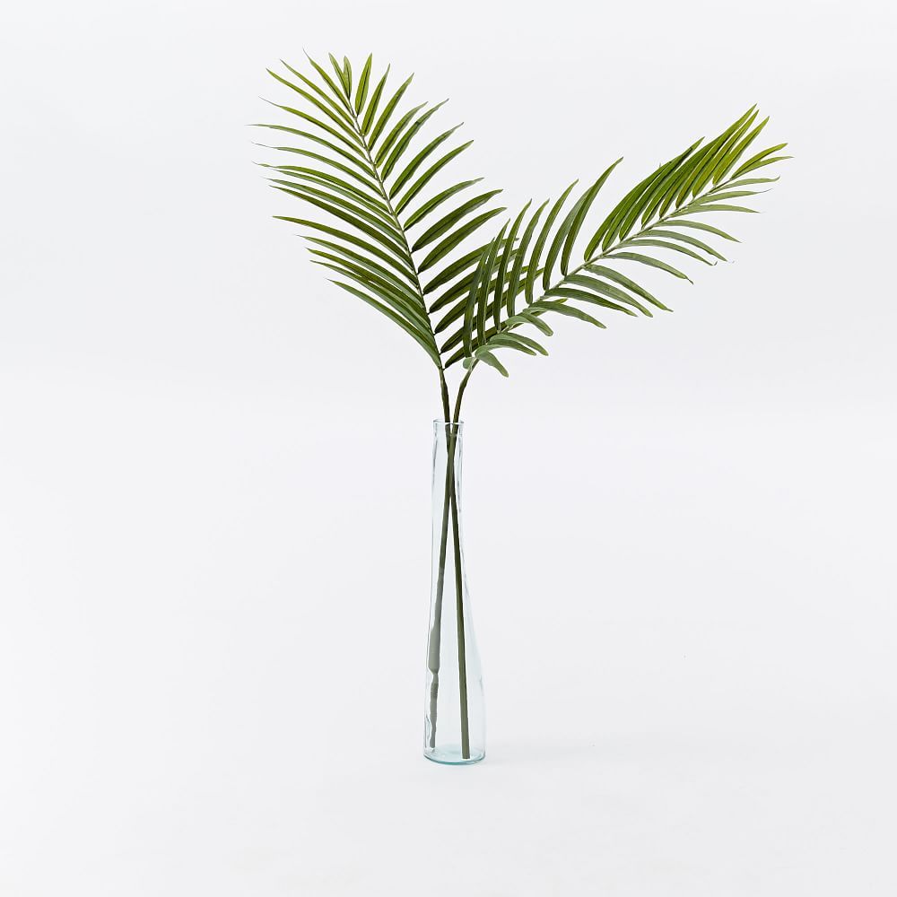 Faux Green Palm Plant Leaf Branch | West Elm (US)