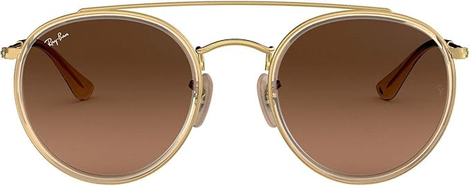 Ray-Ban Rb3647n Double Bridge Round Sunglasses | Amazon (US)