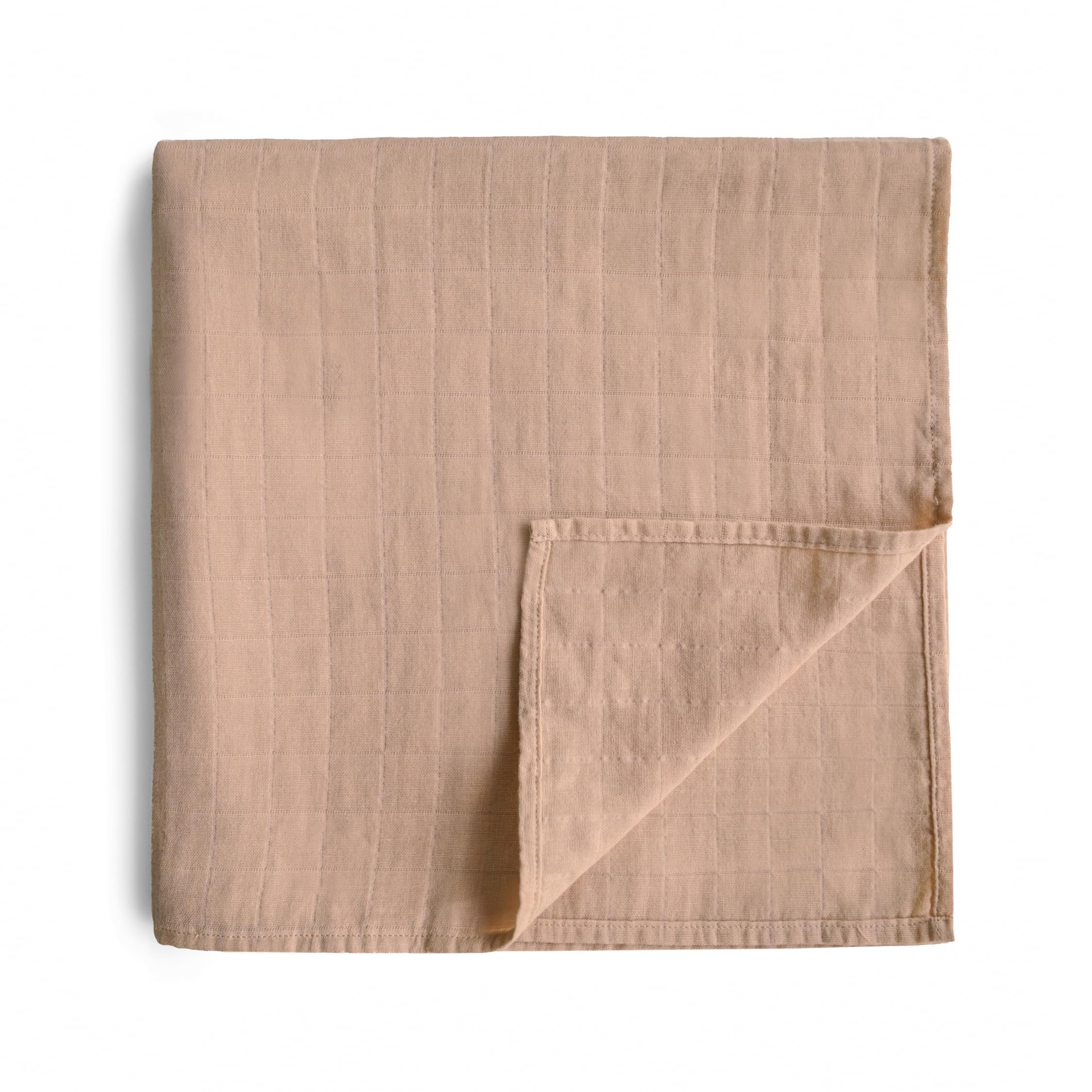 mushie Muslin Baby Swaddle Blanket | 100% Organic Cotton (Natural) | Amazon (US)