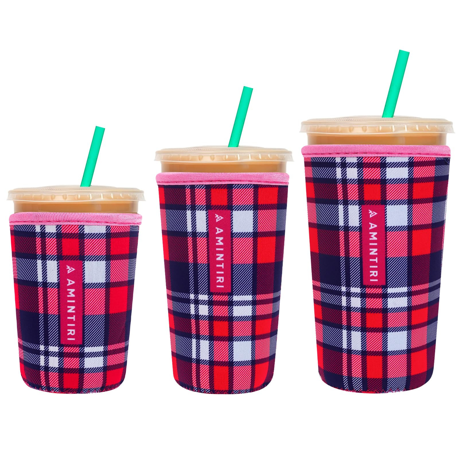 3 Pack Reusable Sleeve for Iced Coffee Cup, Coffee Neoprene Sleeve for Iced&Hot Drinks, Coffee Sl... | Amazon (US)