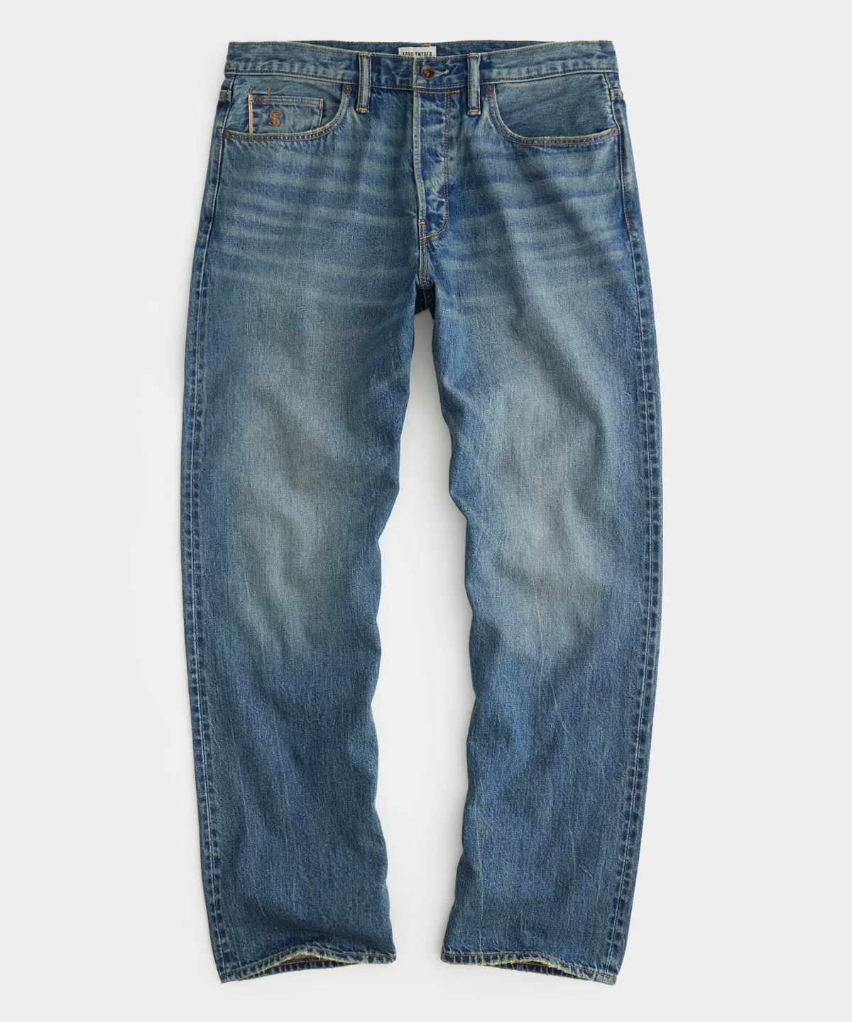 Relaxed Selvedge Jean in Worn Wash | Todd Snyder