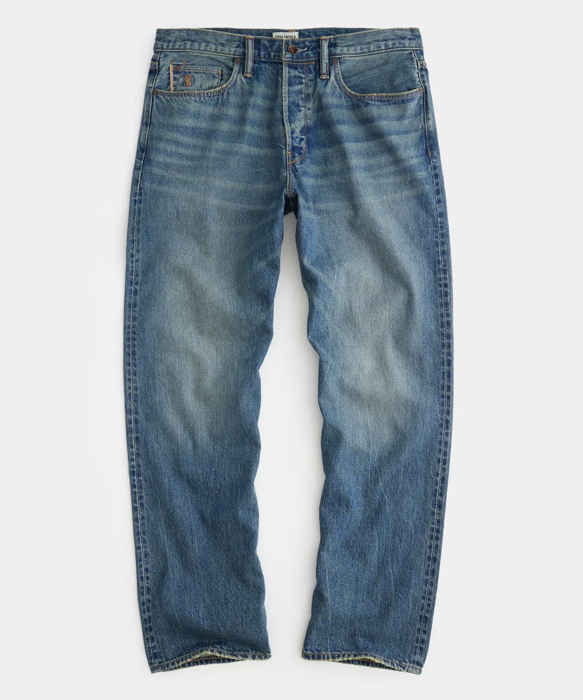 Relaxed Selvedge Jean in Worn Wash | Todd Snyder