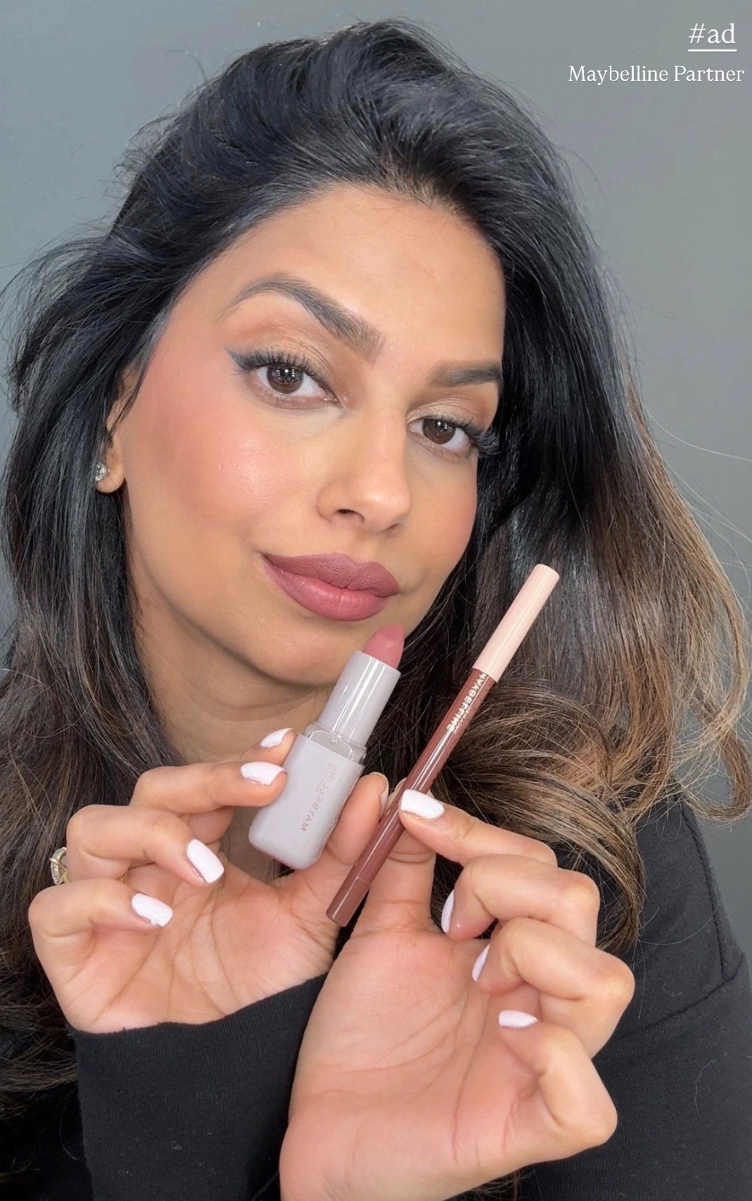 #AD #MaybellinePartner Another look using the newest @maybelline launches from @Target and I’m loving how easy these products are for everyday glam. The Satin Serum Lipstick with Hyaluronic Acid + the Lifter Liner Lip Pencil with Hyaluronic Acid have been my go-to lip combo lately, I’m OBSESSED. @targetstyle #target #targetpartner 

 