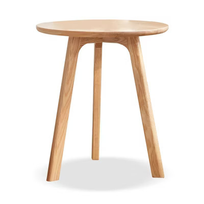 Round End Table- Small End Table Side Table Coffee Table Bedside Table for Living Room Bedroom & Balcony, Natural Solid Wood Easy to Assemble | Target
