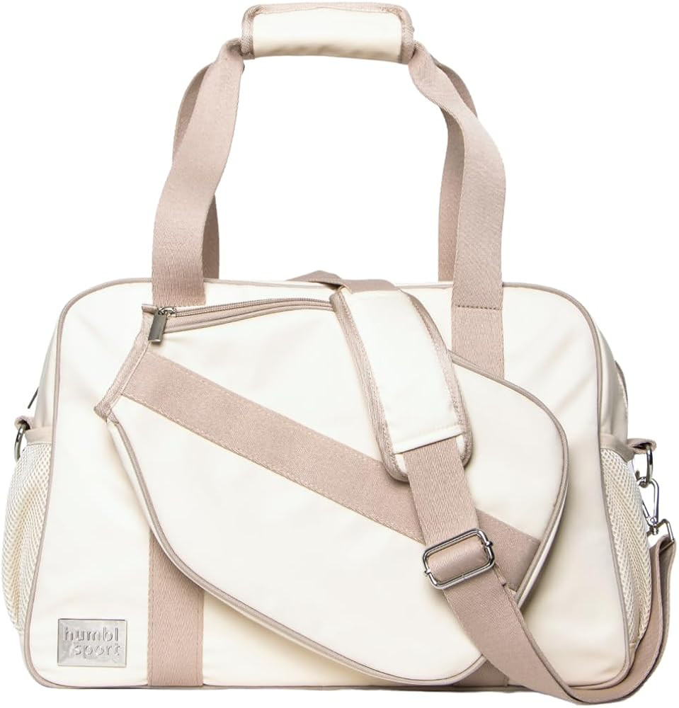 Pickleball bag tote, Pickleball bags for women, Pickle ball bag w/Adjustable Shoulder Strap & fen... | Amazon (US)