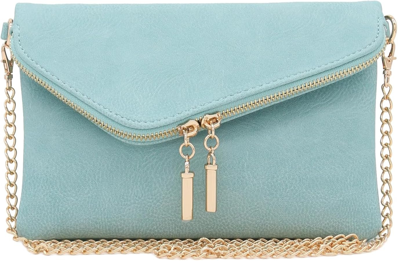 Envelope Wristlet Clutch Crossbody Bag with Chain Strap | Amazon (US)