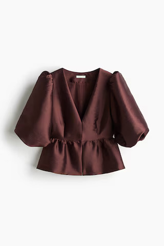 Peplum blouse | H&M (UK, MY, IN, SG, PH, TW, HK)