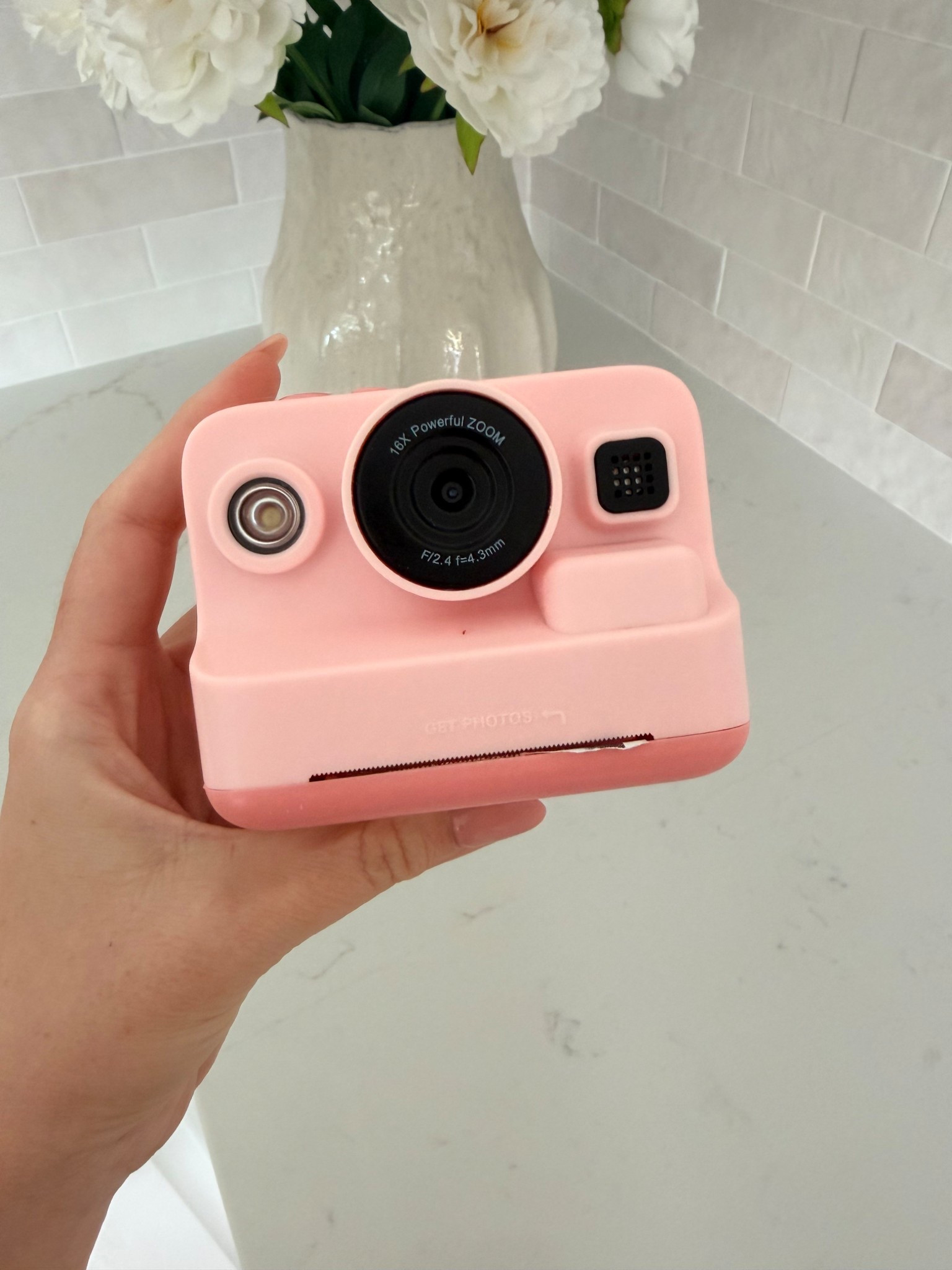 The coolest camera for kids!! Prints pictures instantly! 