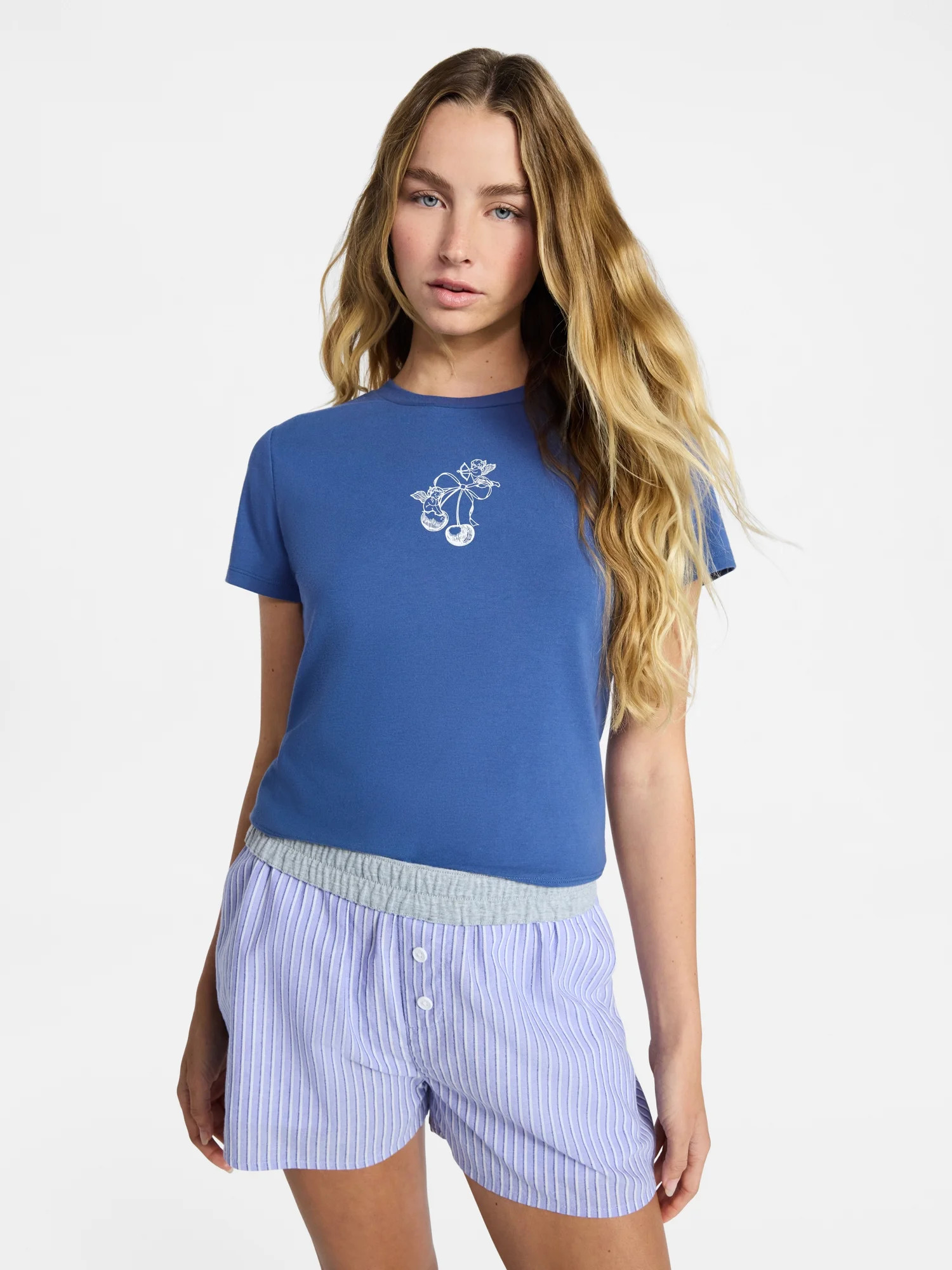 No Boundaries Sleepwear Graphic Baby Tee, Women's XS-XXL | Walmart (US)