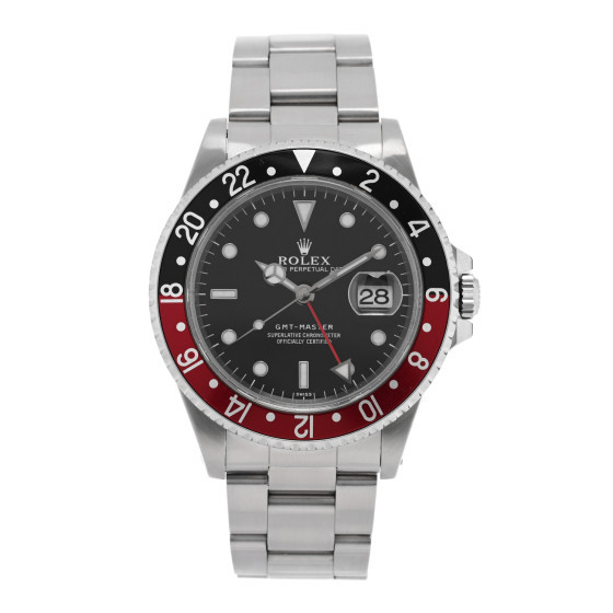 Stainless Steel 40mm Oyster Perpetual Date GMT Master Coke Watch 16700 | FASHIONPHILE (US)