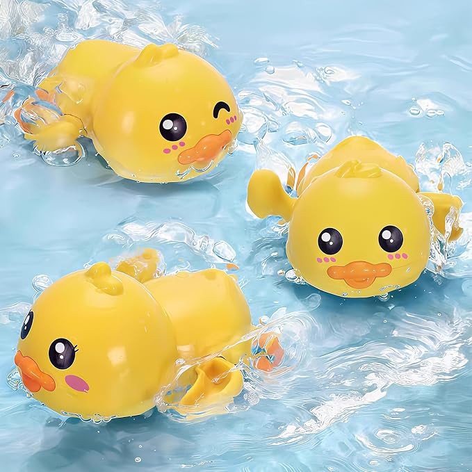 Gute Wind up Turtle Bath Toys,Floating Swimming Turtles for Toddlers 3Pcs | Amazon (US)
