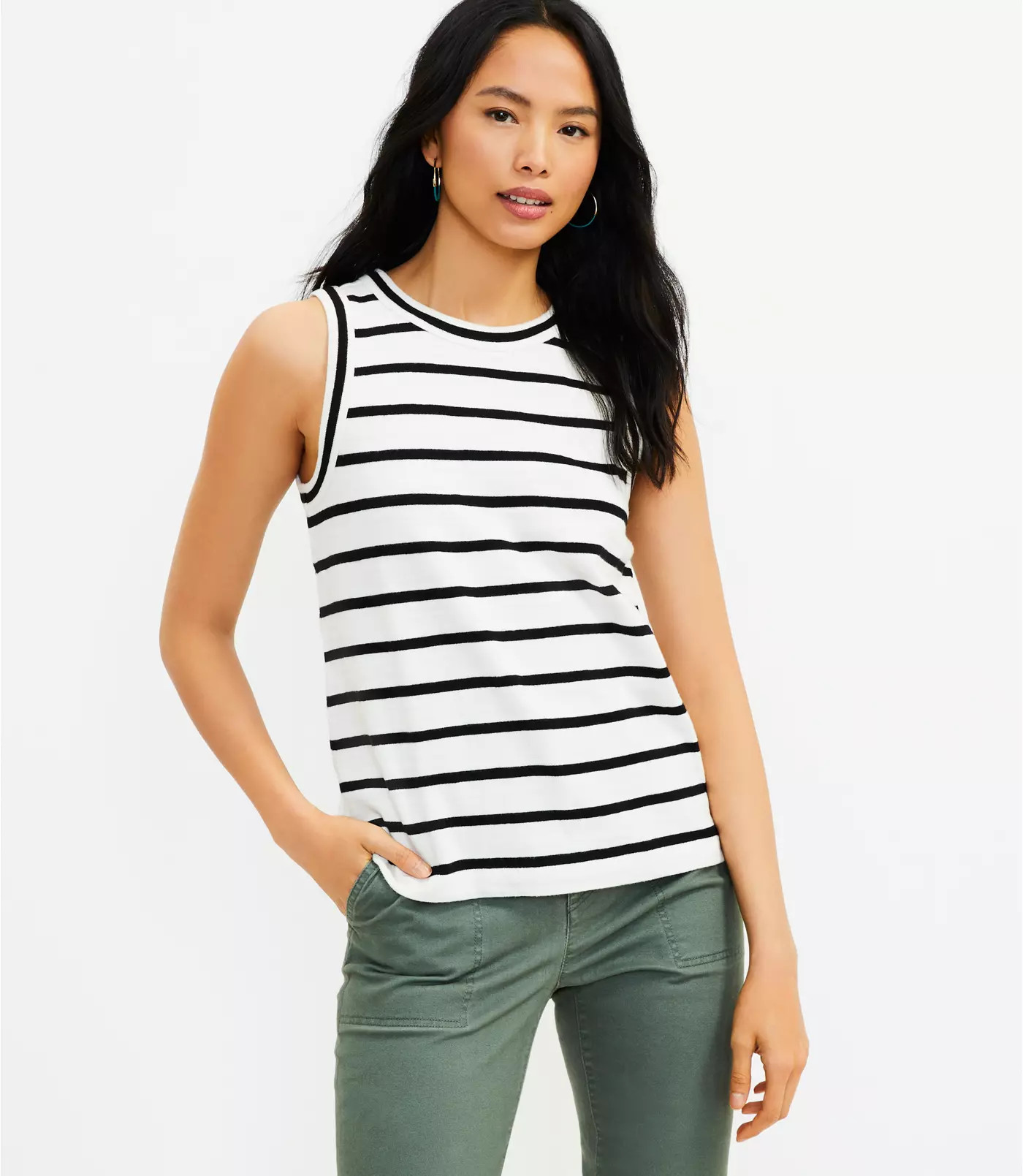 Striped Harbor Tank Top | LOFT | LOFT