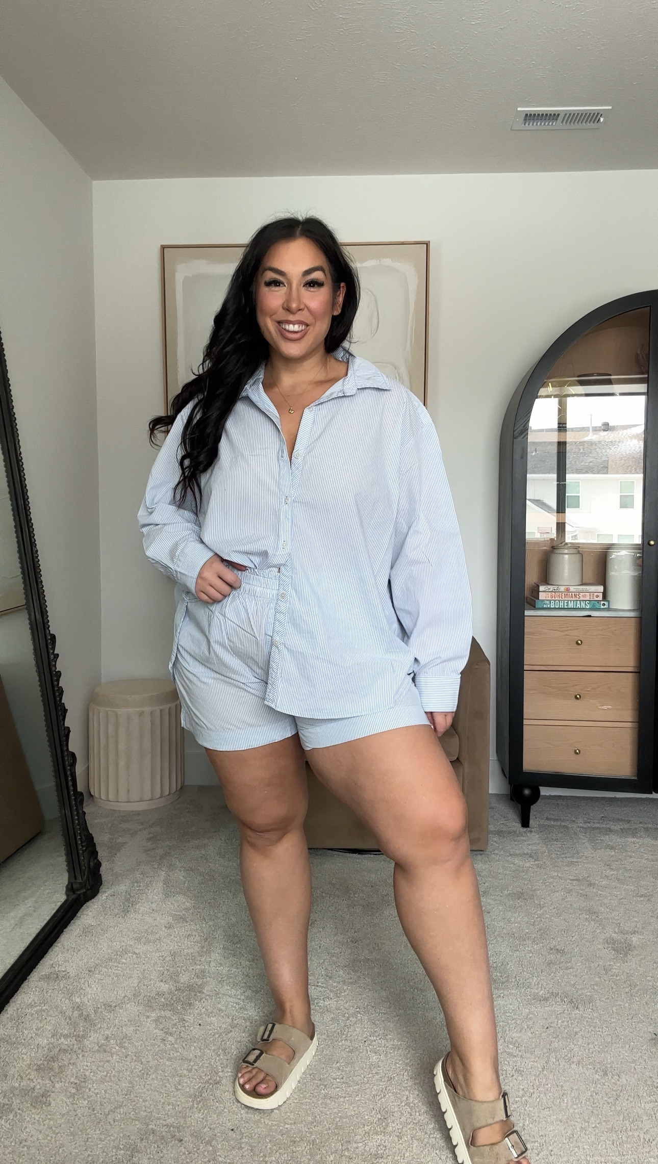 Midsize spring outfit from Aerie, size large top and size XL in the shorts!
-
-
-

Button-up set, Spring set, Spring fashion, Affordable fashion, Midsize fashion, Shorts set, Casual Spring outfit, Aerie outfit, Aerie top, Aerie set, Spring day outfit, Warm weather outfit, Matching set 

 #LTKSeasonal #LTKMidsize #LTKStyleTip