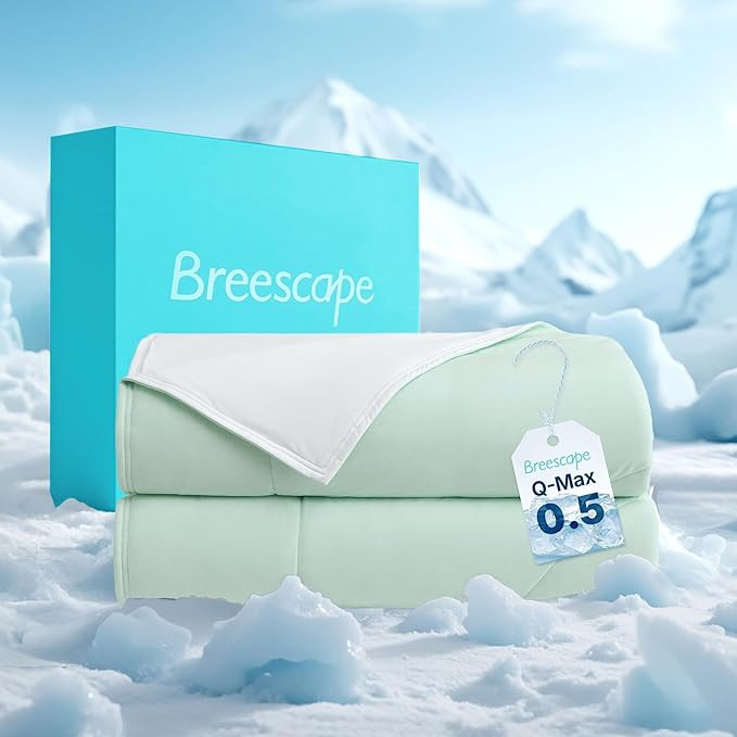 Breescape Cooling Queen Comforter - BlendTek Q-Max>0.5 Tech, Breathable Blanket for Hot Sleepers ... | Amazon (US)