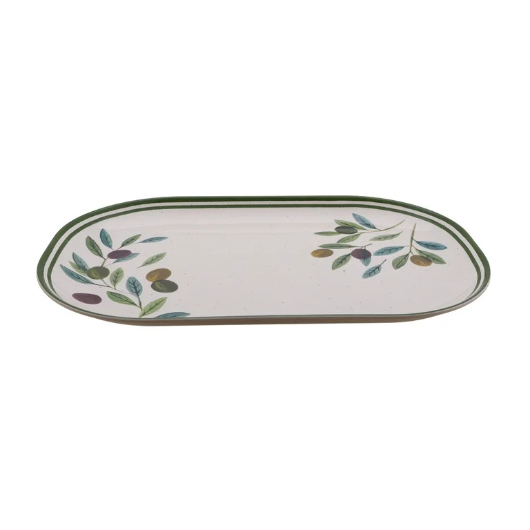 Better Homes and Gardens Bamboo Melamine Serve Tray in Olive Finish | Walmart (US)