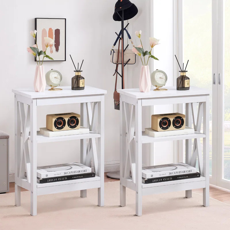 Lam 24.2'' Tall End Table Set (Set of 2) | Wayfair North America