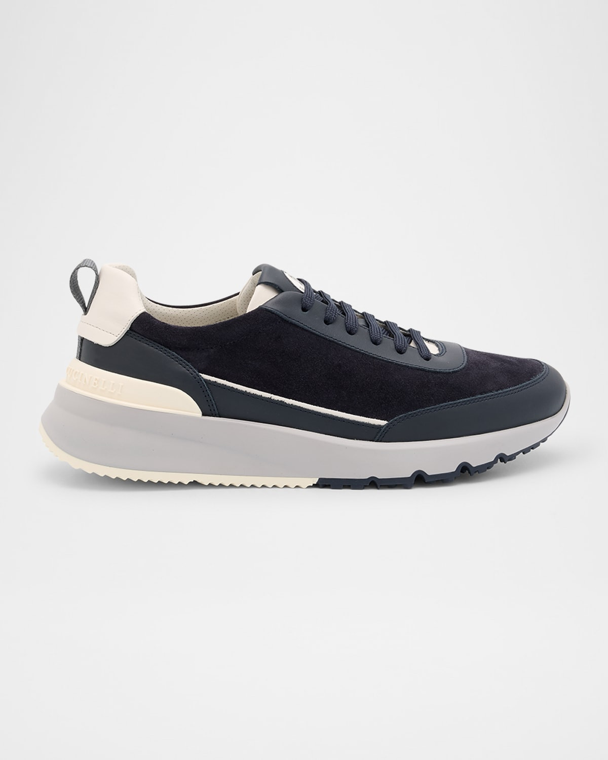 Men's Suede and Leather Runner Sneakers | Neiman Marcus