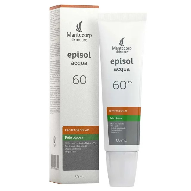 PROTETOR SOLAR FACIAL PELE OLEOSA EPISOL ACQUA FPS60 - 60ML | Drogasil BR