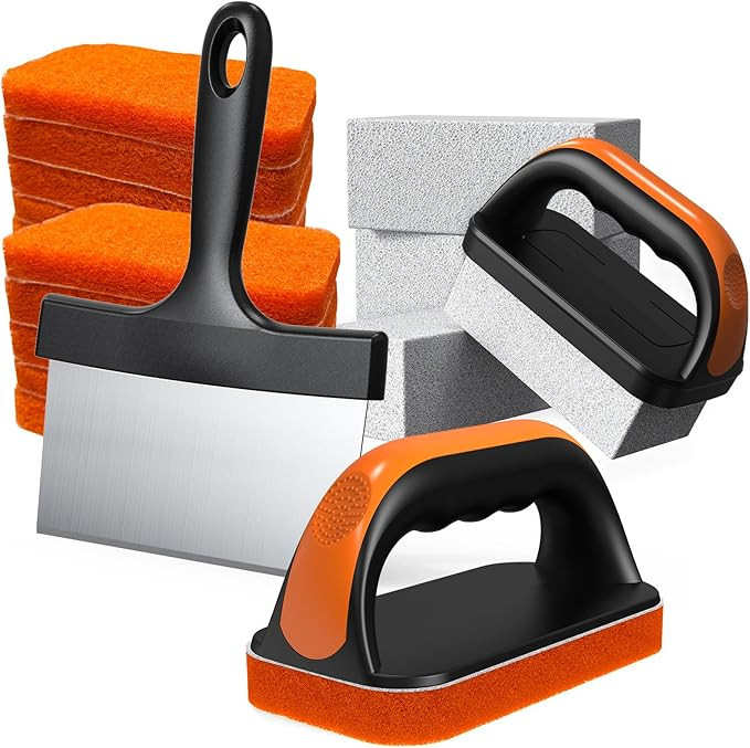 19 in 1 Griddle Cleaning Kit for Blackstone Accessories, Flat Top Grill Cleaning Kit w/Griddle Sc... | Amazon (US)