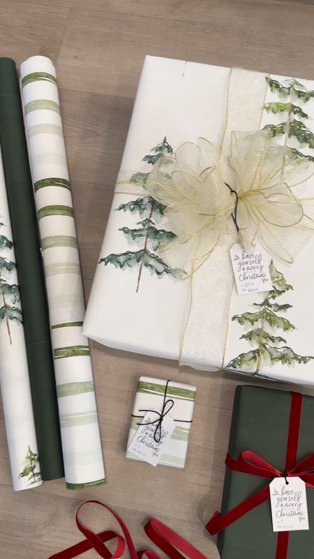 Holiday wrapping paper. Christmas wrapping paper. Matte green wrapping paper. Wrapping paper ideas. Gift wrap. Gift wrapping ideas 

#LTKGiftGuide #LTKSeasonal #LTKHoliday