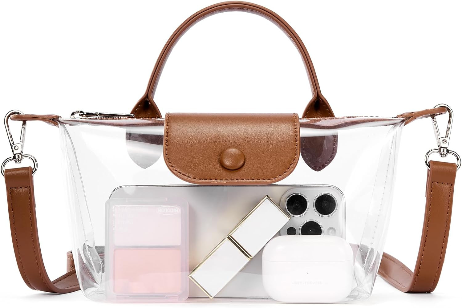 BOSTANTEN Clear Bag for Stadium Approved Small Crossbody Purse Handbags for Concerts Sports Event... | Amazon (US)