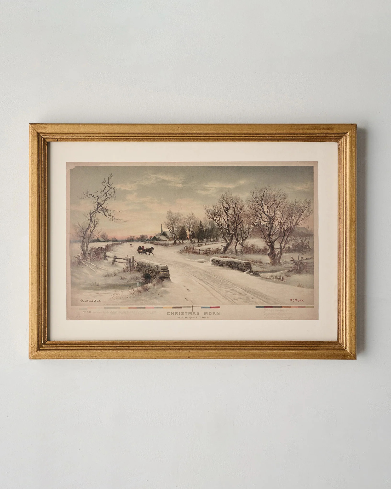 Vintage Christmas Morn Framed Print | Magnolia