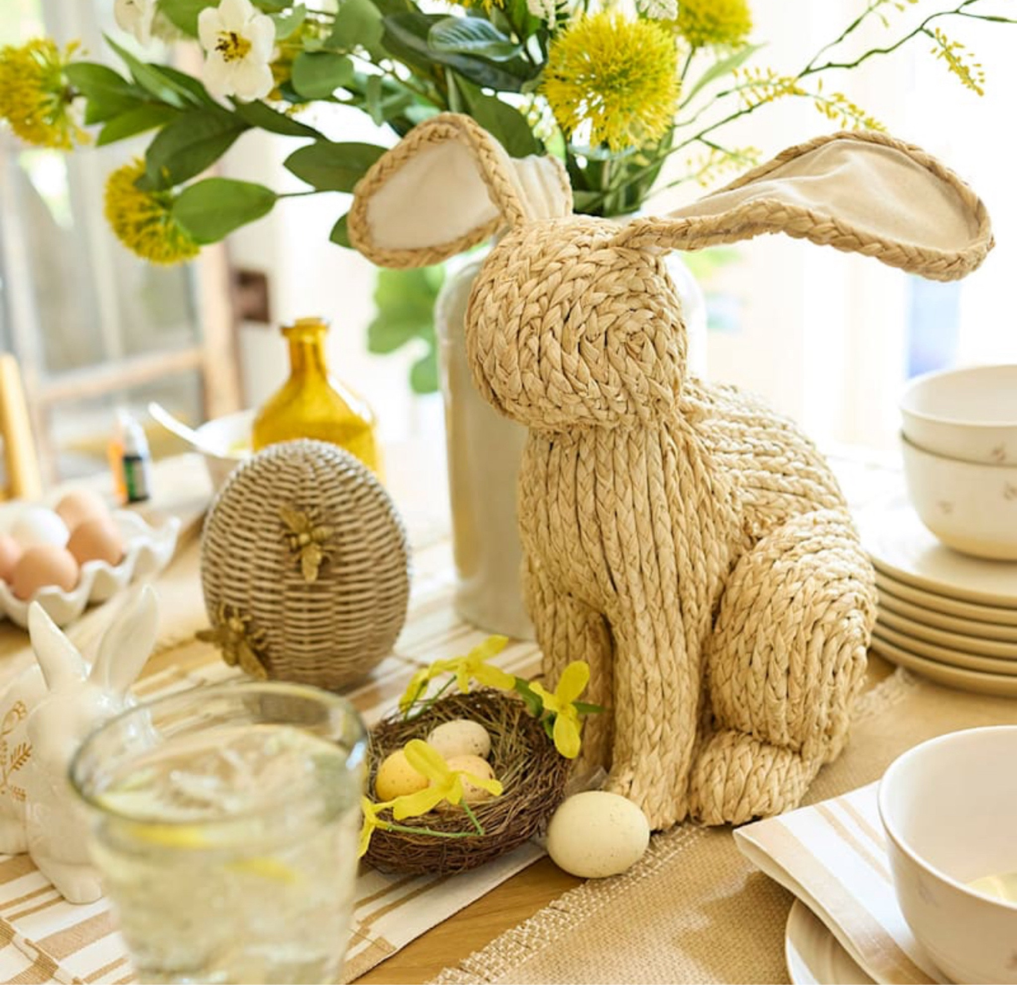Jute Easter Bunny 
Rattan Easter Bunny 

#LTKSeasonal #LTKSpringSale #LTKhome
