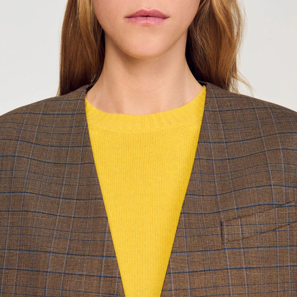 Oversized checked jacket | Sandro US | Sandro-Paris US