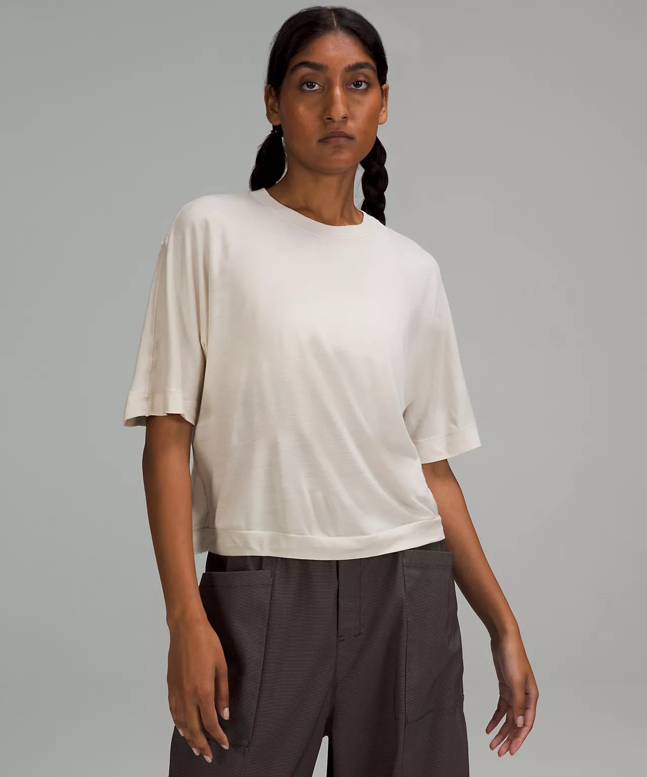 lululemon lab Merino Wool-Blend Boxy T-Shirt | Lululemon (US)