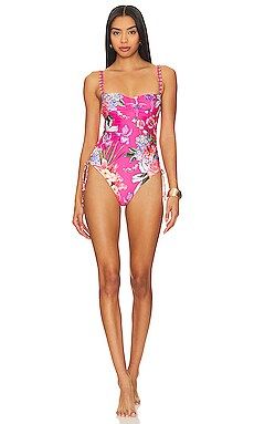Agua Bendita x REVOLVE Elilah One Piece in Pink Floral from Revolve.com | Revolve Clothing (Global)