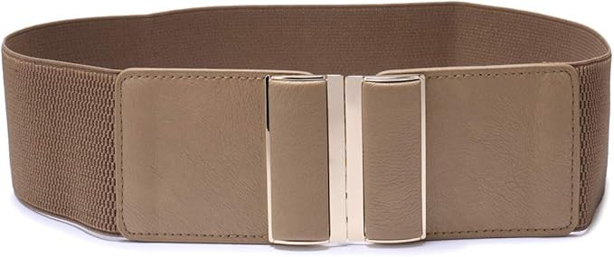 Beltox Womens 3" Wide Belt Elastic Stretch Cinch Waistband Lady Cummerband | Amazon (US)