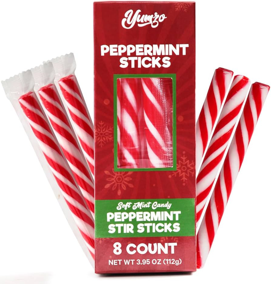 Peppermint Candy Sticks, Christmas Candy Individually Wrapped, Delicious Christmas Candy Cane Sti... | Amazon (US)
