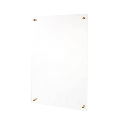 Acrylic Wall Memo Board - russell+hazel: Clear Desk & Wall Organizer, Office Supplies, 24" x 15.75" Acrylic Board | Target