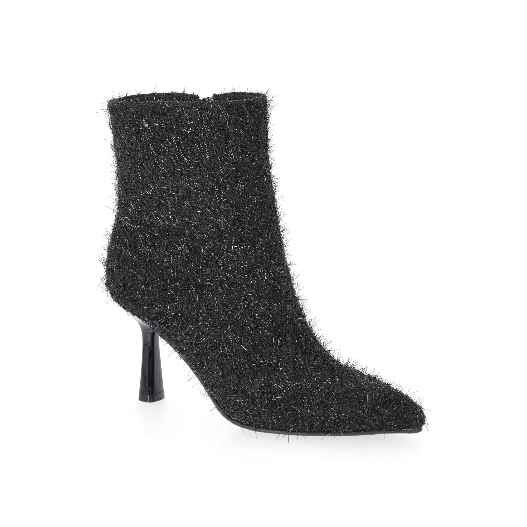 No Boundaries Women's Heeled Tinsel Booties | Walmart (US)