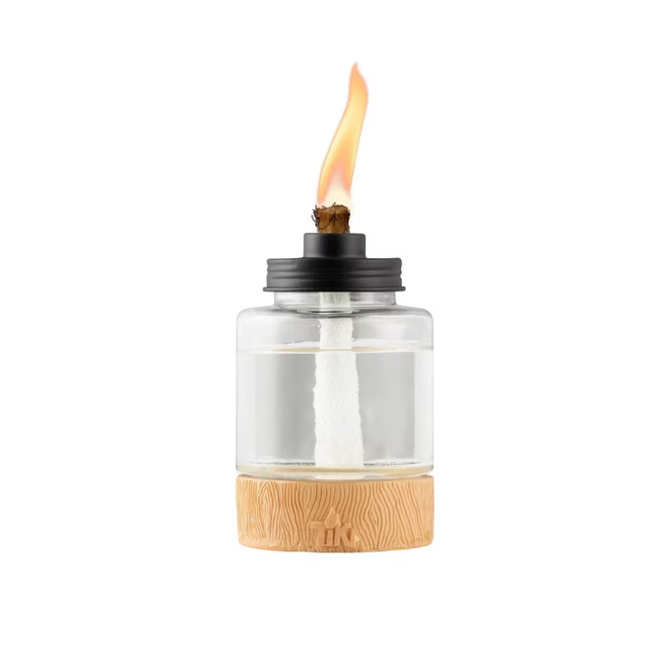 Glass Wood Tabletop Torch - TIKI | Target