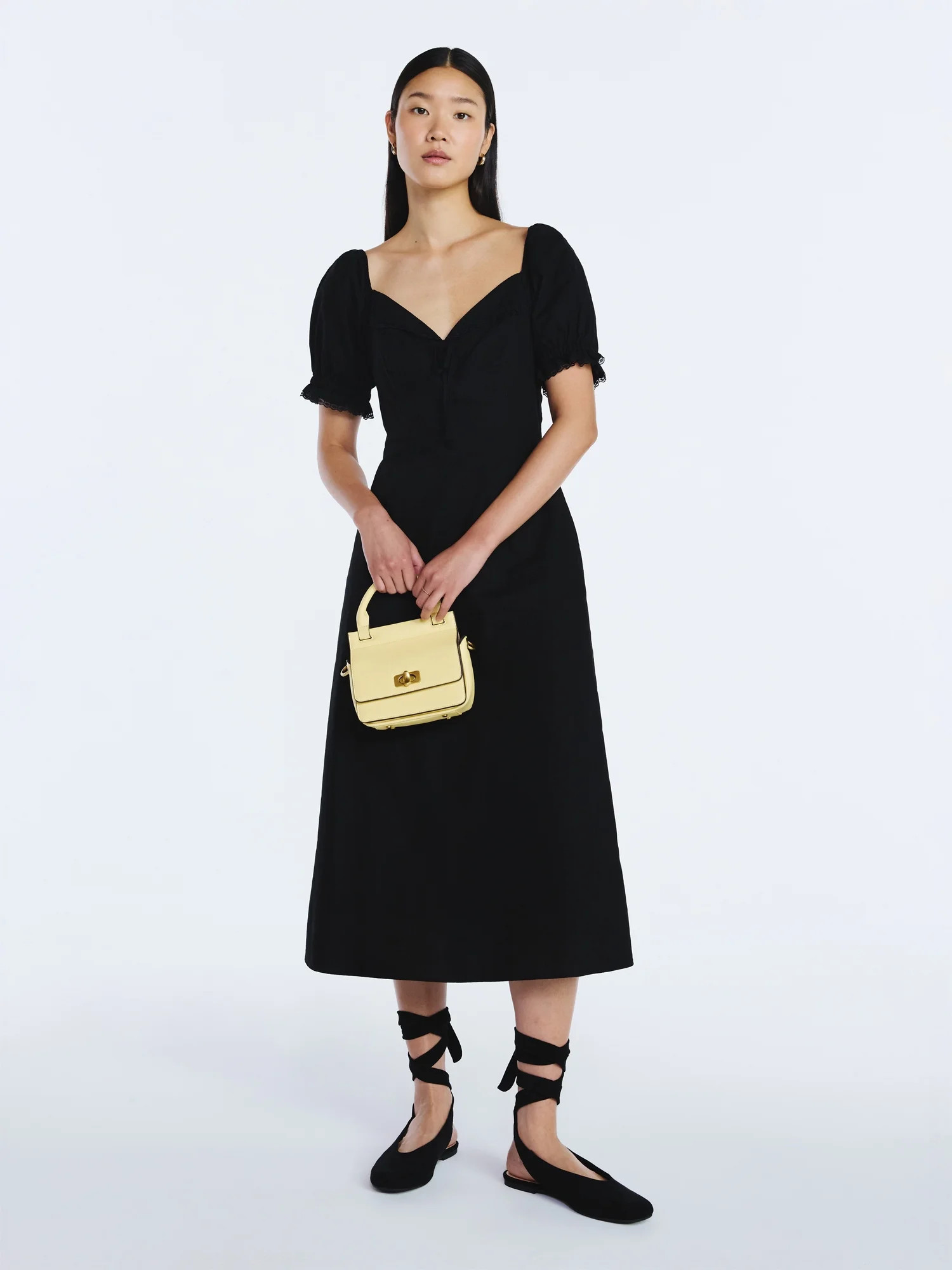 Scoop Women's and Women's Plus Lace Collar Dress, Sizes XS-4X | Walmart (US)