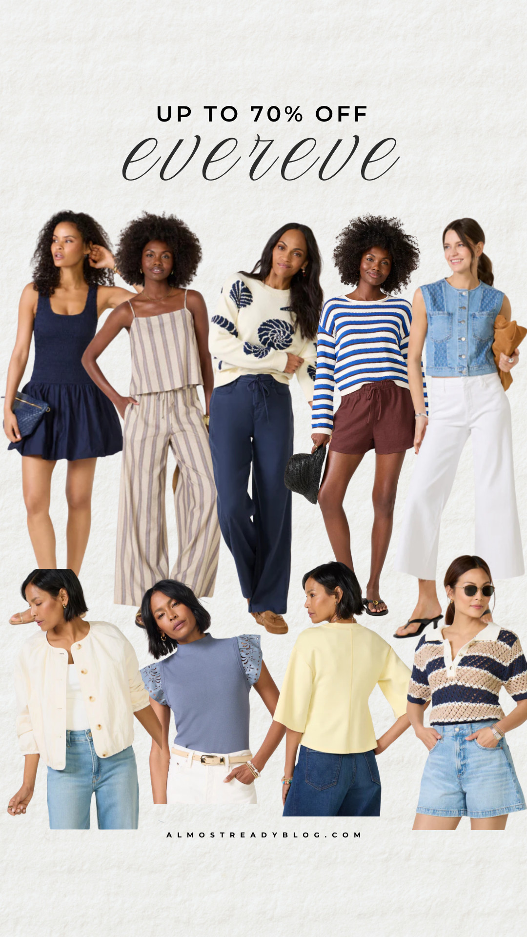 Evereve up to 70% off.

spring summer outfit, evereve sale, casual chic, vacation outfit, brunch outfit, coastal style, everyday look, resort wear, neutral outfit, effortless style

#LTKSaleAlert