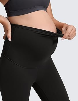 CRZ YOGA Butterluxe Maternity Leggings 25" - Over The Belly Buttery Soft Workout Activewear Yoga ... | Amazon (US)