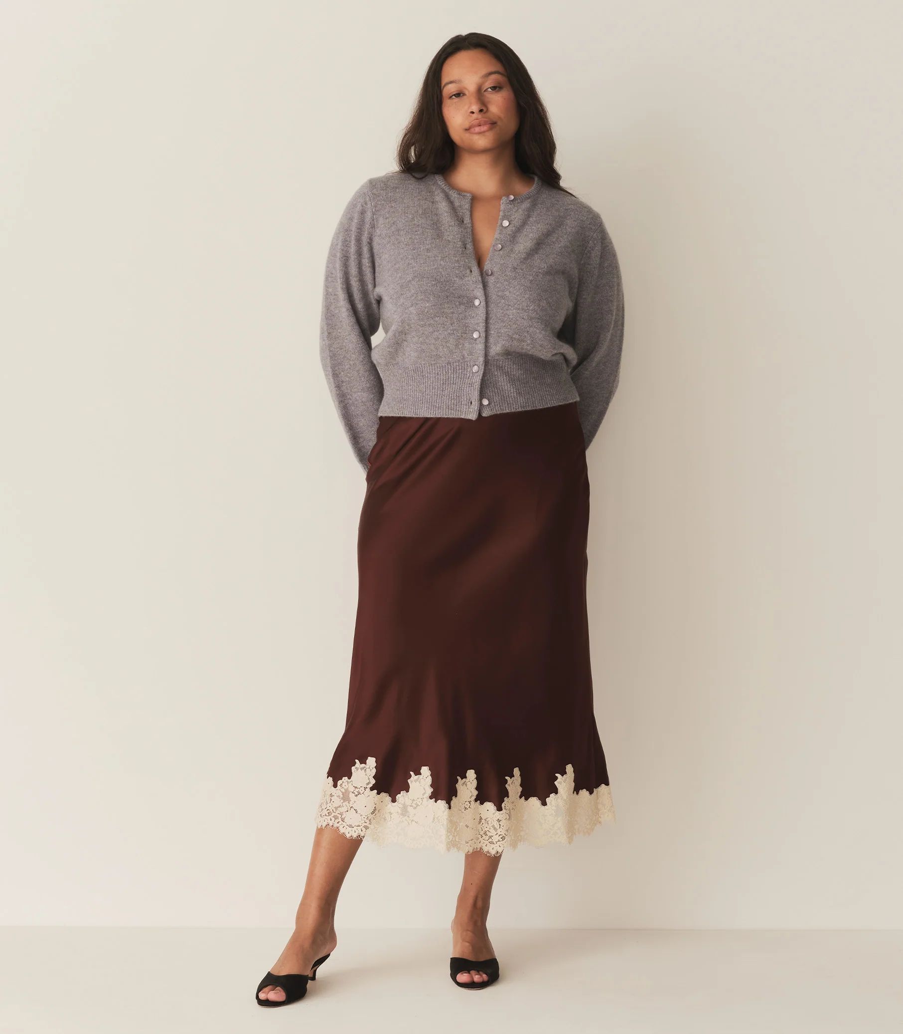 Elowen Skirt - Cafe | DÔEN | DOEN