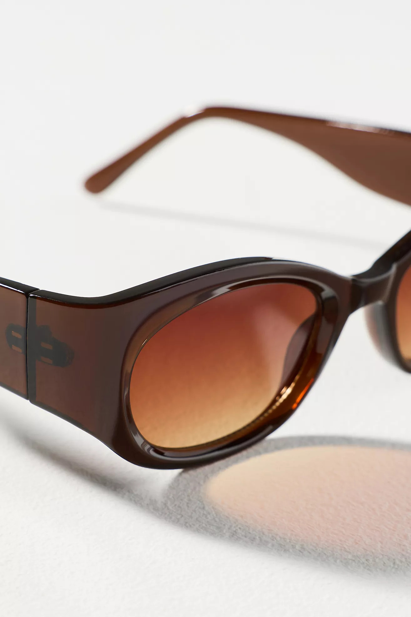 I-SEA Translucent Oval Sunglasses | Anthropologie (US)