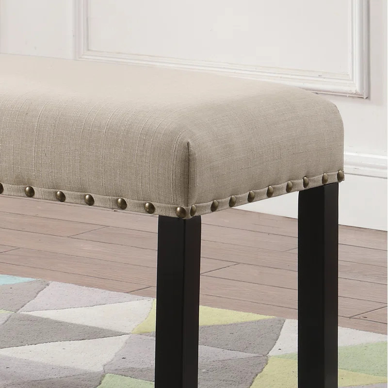 Haysi Upholstered Bench with Nailhead Trim | Wayfair North America