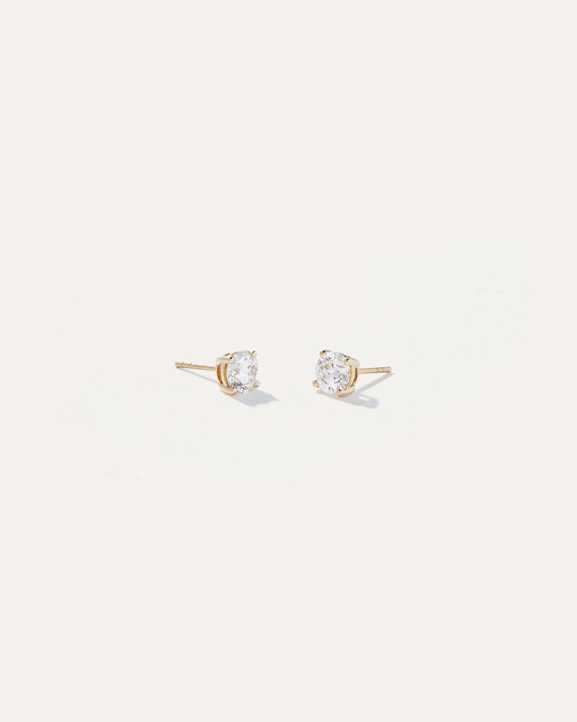 14K Gold Lab Grown Diamond Solitaire Studs | Quince