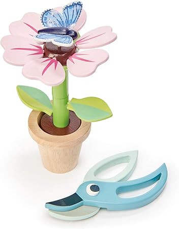 Tender Leaf Toys - Blossom Flowerpot Set - Indoor Garden Pretend Play Wooden Toy with Removable L... | Amazon (US)