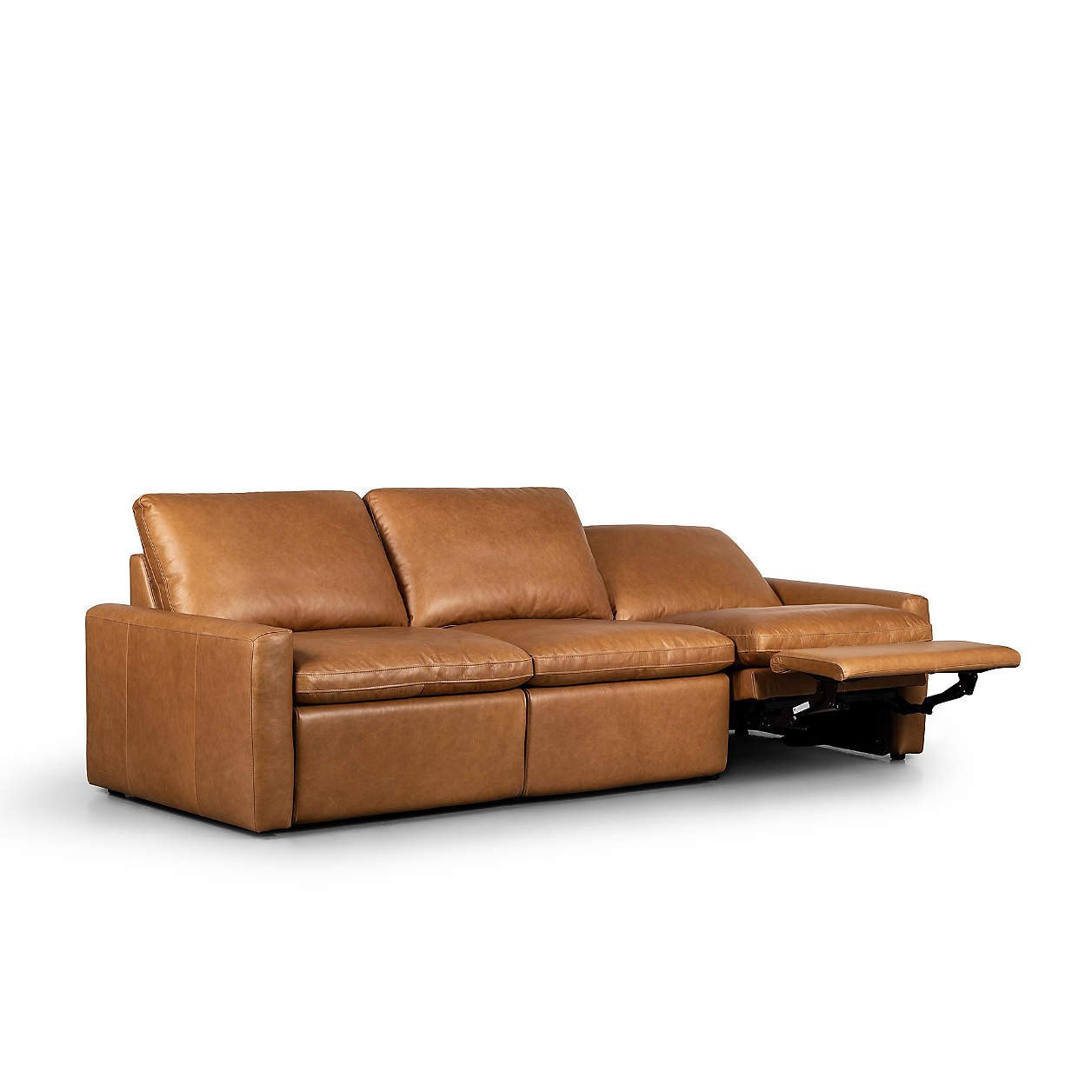 Tillery 3-Piece Antigo Leather Power Recliner Sofa | Crate & Barrel | Crate & Barrel