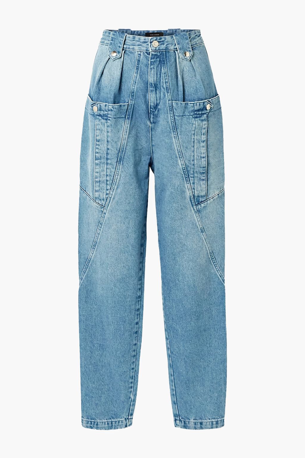 Mid denim Kerris high-rise tapered jeans | ISABEL MARANT | THE OUTNET | The Outnet (US and CA)
