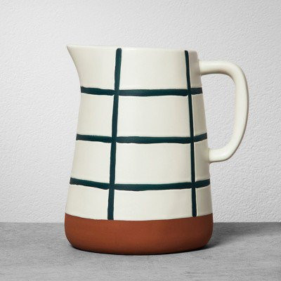 (2-Pack) Stoneware Pitcher - Blue Grid - Hearth & Hand with Magnolia - Walmart.com | Walmart (US)
