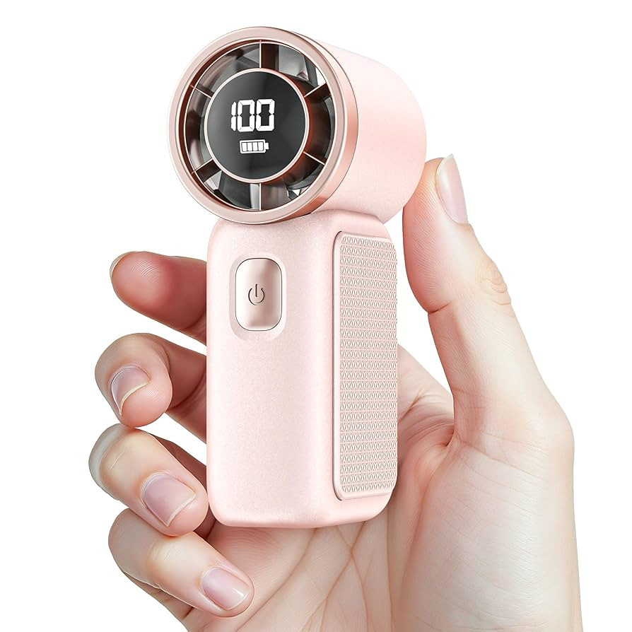 Portable Handheld Mini Fan, 6 Gear Wind, Hand Small Travel Personal Held Fans, Rechargeable Turbo... | Amazon (US)