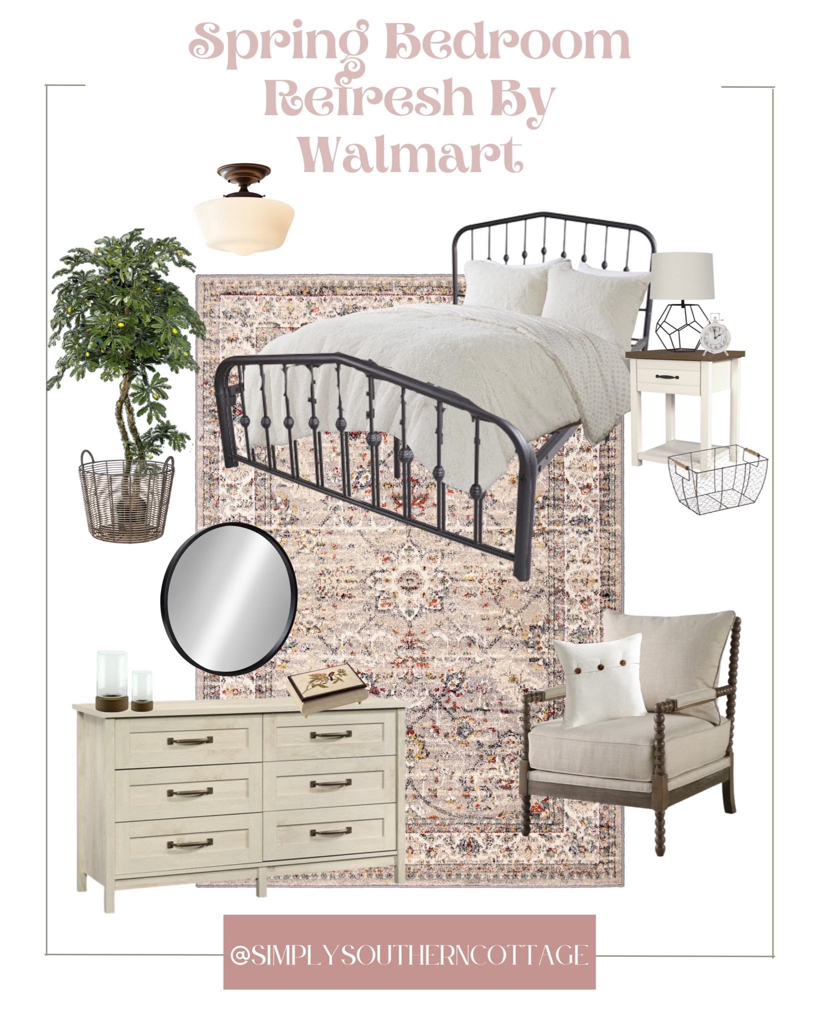 spring bedroom walmart / walmart home accents / walmart furniture / walmart home refresh / walmart styled room / my rig collection / spring home / walmart decor / walmart bedroom 

#LTKstyletip #LTKSeasonal #LTKhome