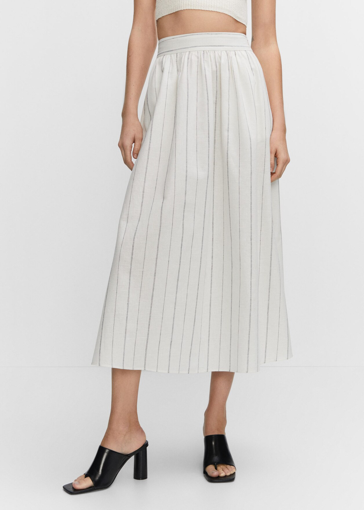 Pinstripe skirt -  Women | Mango USA | MANGO (US)